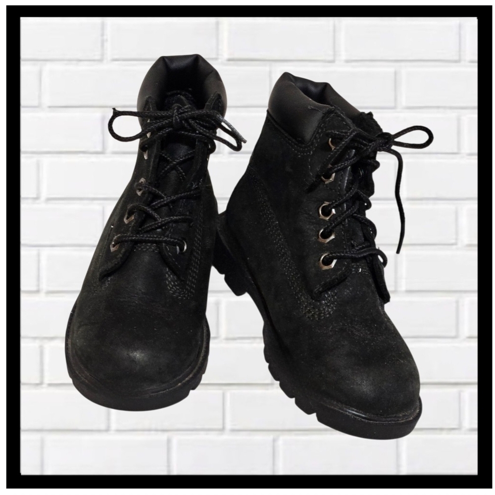 TIMBERLAND Classic Waterproof Black Boots  Kids Size 9
